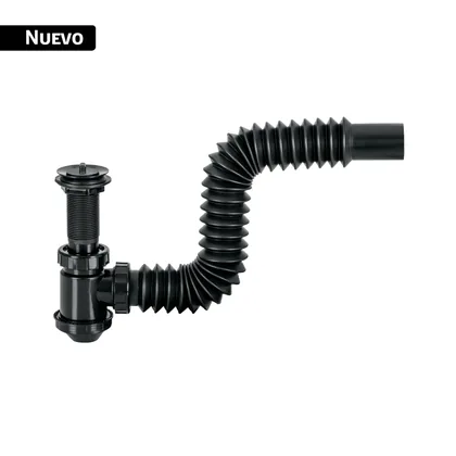 Céspol de bote de ABS con contra, cromado, para lavabo, FOSE