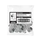 Conector curvo 3/8' para tubo flexible metálico, VOLTECK 2