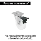 Rodaja de polietileno 2 1/2' giratoria, con freno, balero 1