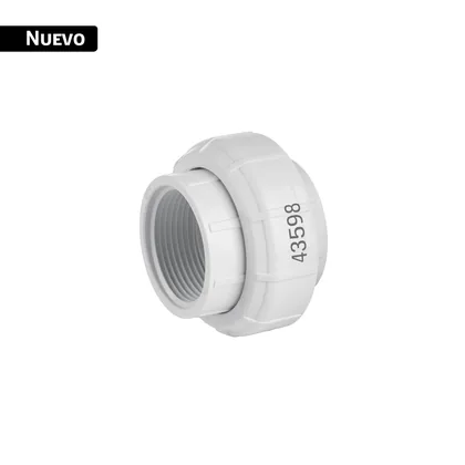 Tuerca unión roscable de PVC 1-1/4', FOSET