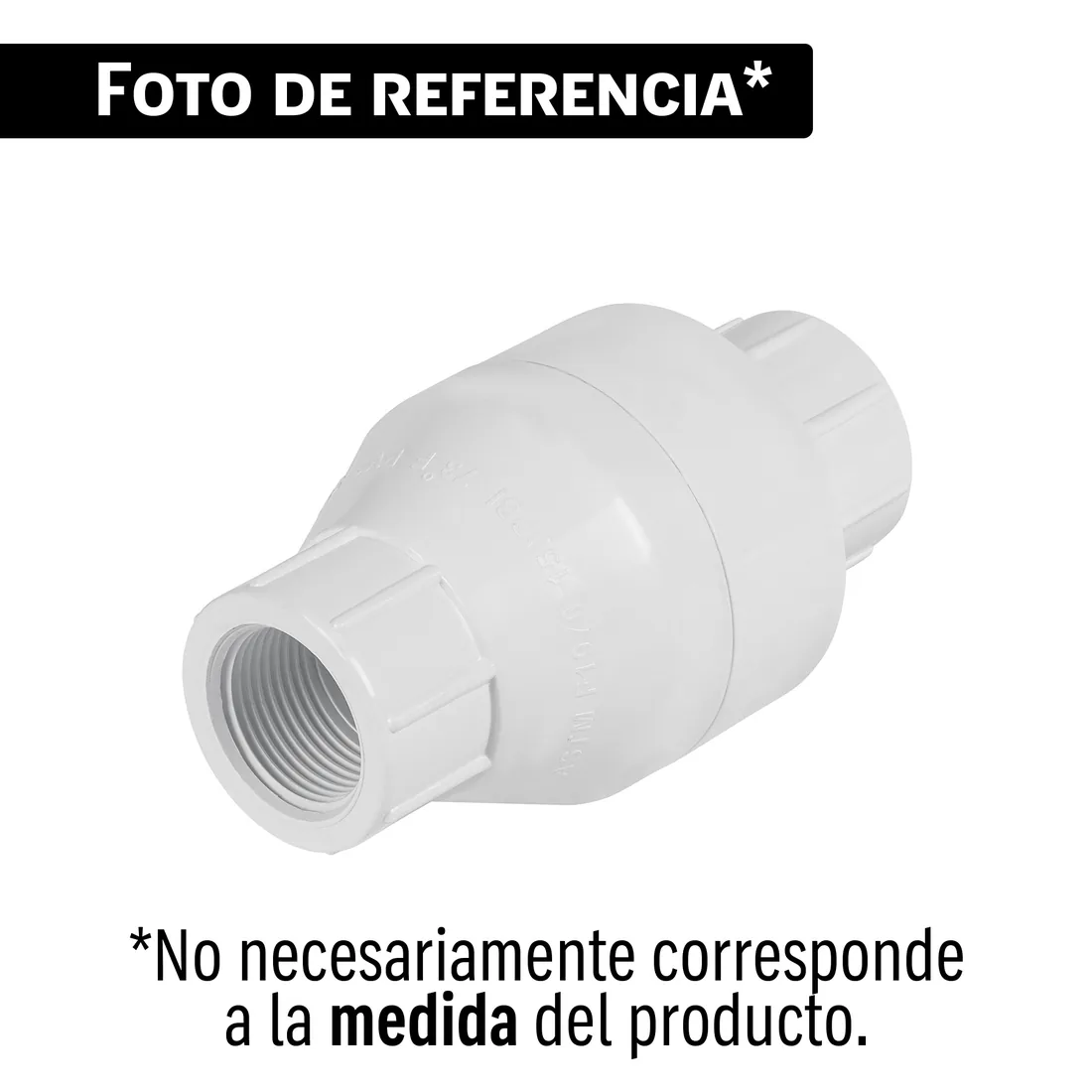 Válvula check de PVC 1' roscable, FOSET