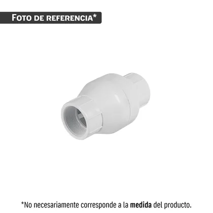 Válvula check de PVC 2' roscable, FOSET