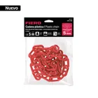Bolsa con cadena plástica roja 5 mm x 5 m, FIERO 1