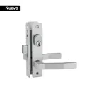 Cerradura para perfil de aluminio, llave-llave, natural 1