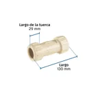 Cople de compresión PVC de 1', FOSET 3
