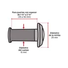 Mirilla de seguridad, 180°, lente de vidrio, níquel satín 3