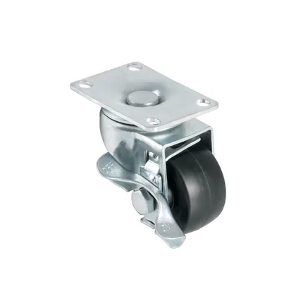 Rodaja hule 2-1/2', placa giratoria con freno, buje, 50kg