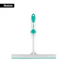 Limpiavidrios manual con base de plástico de 25 cm, KLINTEK 1