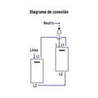 Placa armada negra 1 interruptor de 3 vías 1.5 mód, Lisboa 4