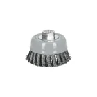 Carda copa 4' alambre trenzado grueso, Multi-rosca, TRUPER 1