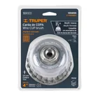Carda copa 4' alambre trenzado grueso, Multi-rosca, TRUPER 4