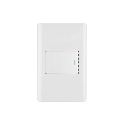 Placa armada blanca 1 interruptor 1.5 módulos, Lisboa