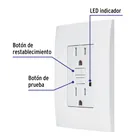 Contacto dúplex falla a tierra GFCI (ICFT), Oslo, VOLTECK 4