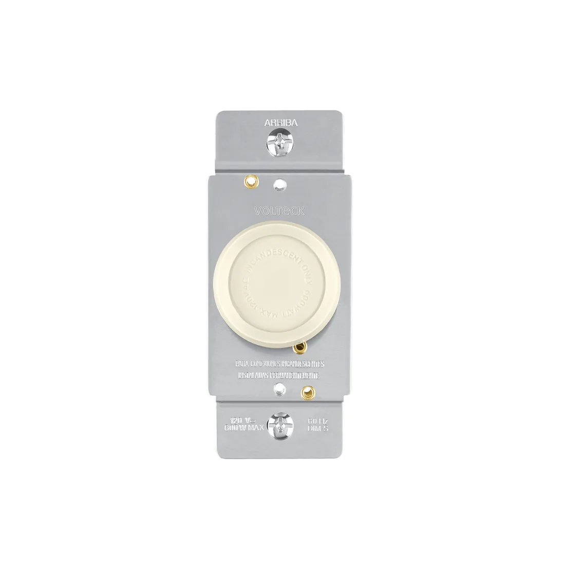 Atenuador de luz giratorio, Standard, marfil, VOLTECK