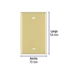 Placa ciega, de aluminio, línea Standard, VOLTECK 2