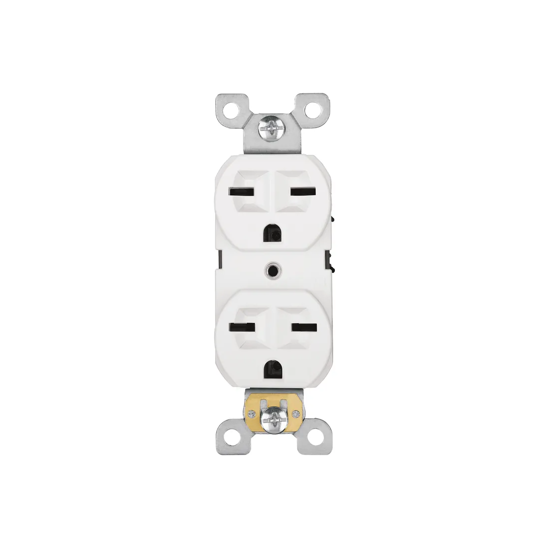 Contacto dúplex, cara de chino, Standard, blanco, VOLTECK
