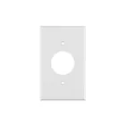 Placa de ABS para contacto redondo, Standard, blanco 1