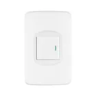 Placa armada 1 interruptor 1.5 módulos, Toledo, BASIC 1