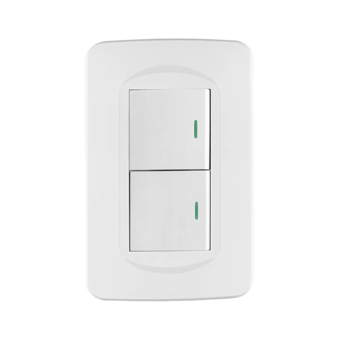 Placa armada 1 interruptor y 1 de 3 vías 1.5 mód, Toledo