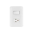 Placa armada contacto e interruptor sencillo, VOLTECK BASIC 1