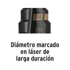 Broca escalonada óxido negro 10escalones 1/4 a 1-3/8',Truper 2