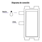 Placa armada con 2 interruptores sencillos, VOLTECK BASIC 4