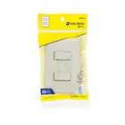 Placa armada, 2 interruptores, marfil, VOLTECK 5