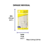 Placa armada 1 interruptor sencillo, marfil, VOLTECK 6