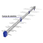 Antena aérea para HD TV, 14 elementos, 12 dB, VOLTECK 2