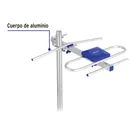Antena aérea para HD TV, 3 elementos, 3 dB, VOLTECK 2