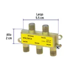 Divisor coaxial de 1 entrada y 4 salidas, VOLTECK 3