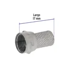 Bolsa con 4 conectores coaxiales RG 59 de enroscar, VOLTECK 3