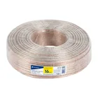 Rollo de 100 m cable polarizado transparente p/bocina 16 AWG 1