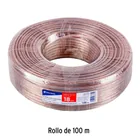 Rollo de 100 m cable polarizado transparente p/bocina 18 AWG 4