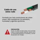 Metro de cable uso extra rudo 2 x 14 AWG en rollo de 100 m 3