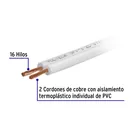 Carrete con 20 m cordón dúplex flexible SPT 18 AWG, VOLTECK 2