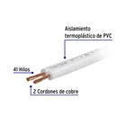 Rollo de 100 m de cordón dúplex flexible SPT 14 AWG, VOLTECK 2