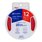 Carrete con 20 m de cable THHW-LS 12 AWG rojo, VOLTECK 1