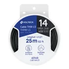 Carrete con 25 m de cable THHW-LS 14 AWG negro, VOLTECK 1