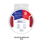Carrete con 10 m de cable THHW-LS 8 AWG rojo, VOLTECK 4
