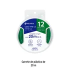 Carrete con 20 m de cable THHW-LS 12 AWG verde, VOLTECK 4