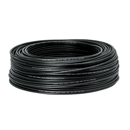 Rollo de 100 m de cable THHW-LS 14 AWG negro, VOLTECK