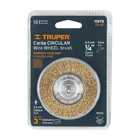 Carda circular 3' alambre fino para taladro, TRUPER 4