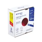 Rollo de 100 metros de cable THW CCA 10 AWG rojo, BASIC 3