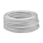 Rollo de 100 metros de cable THW CCA 12 AWG blanco, BASIC 1