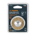 Carda circular 2' alambre grueso para taladro, TRUPER 4