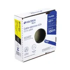 Rollo de 100 metros de cable THW CCA 14 AWG negro, BASIC 3