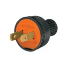 2 Clavijas no polarizadas redondas de PVC, VOLTECK 1