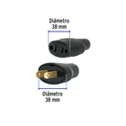 Clavija y contacto de hule, bolsa con 2 pzas, VOLTECK 3