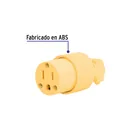 Contacto industrial plástico aterrizado, 2 polos+tierra 2